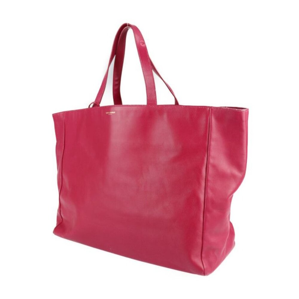 Saint Laurent Paris Vaulisse Tote Bag Leather Suede Fuchsia Pinkish - Picture 2 of 9